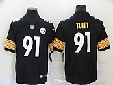 Nike Steelers 91 Stephon Tuitt Black Vapor Untouchable Limited Jersey,baseball caps,new era cap wholesale,wholesale hats